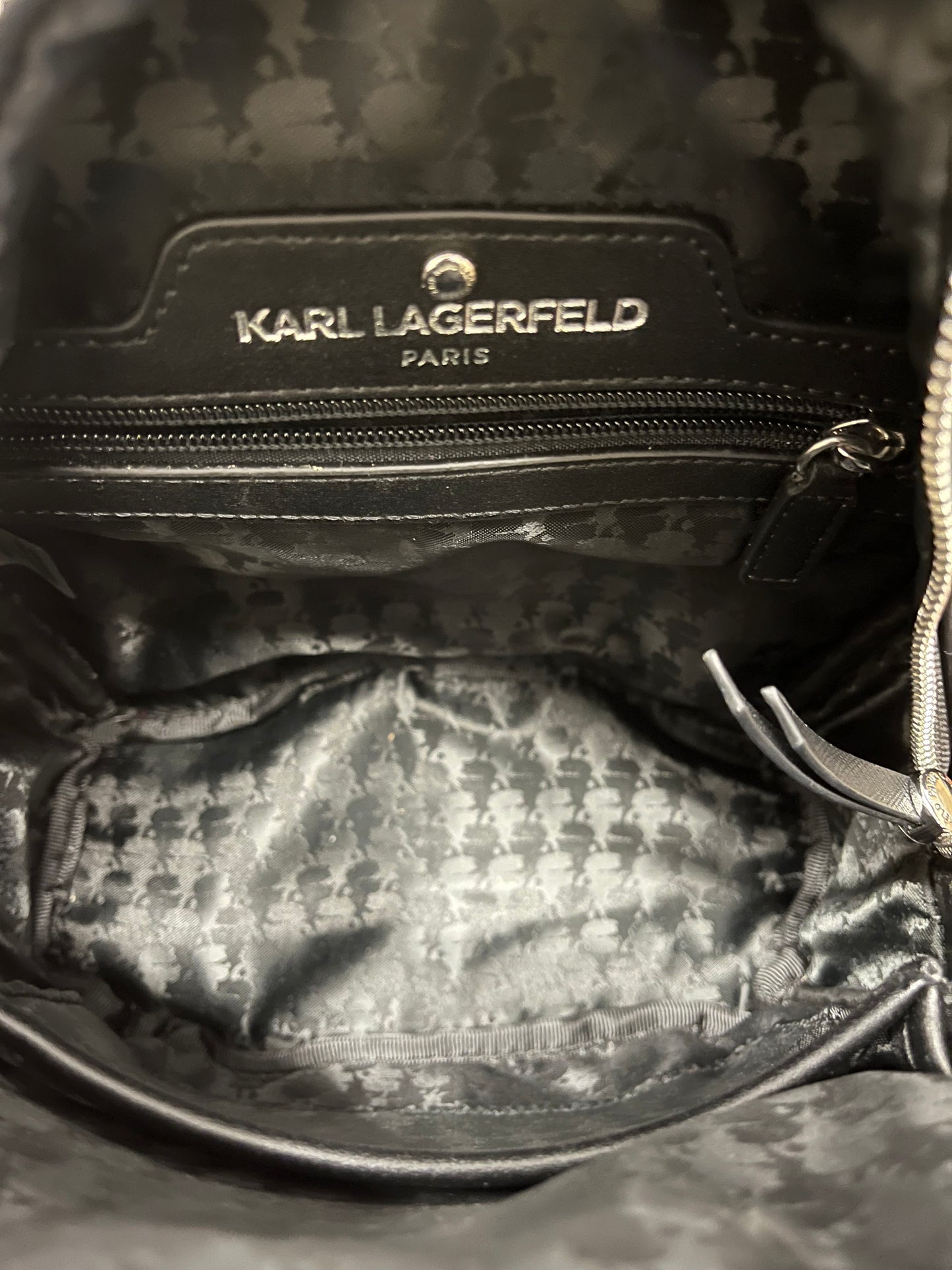 Black Karl Lagerfeld backpack