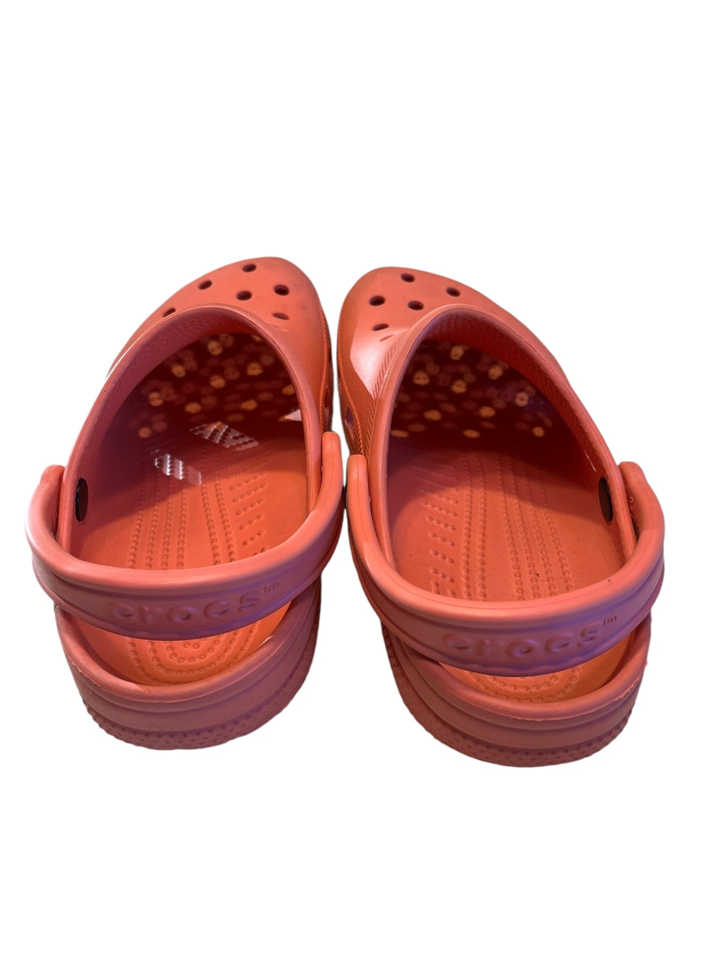 orange Crocs Clogs, 8