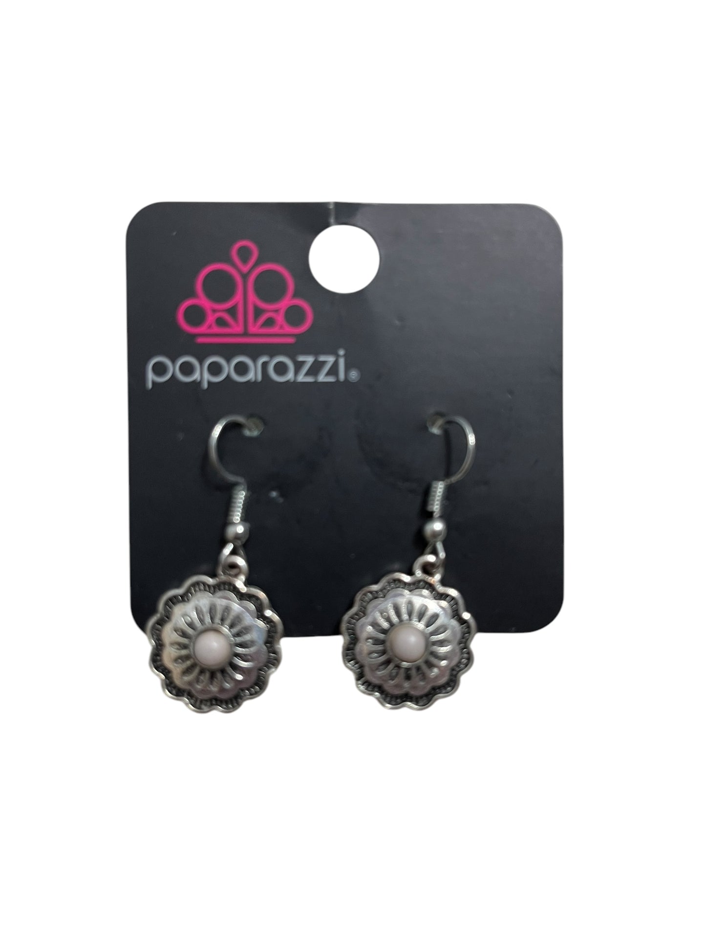 silver Paparazzi earrings