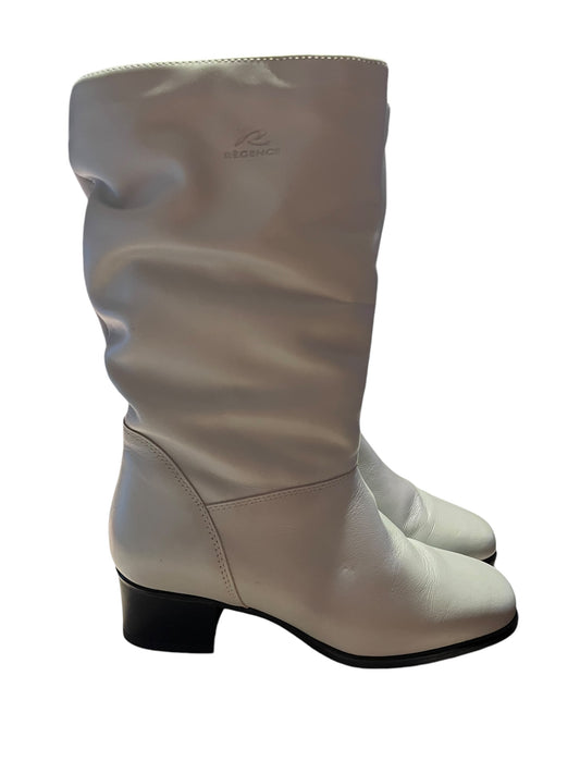 Cream Regence Boots, 6