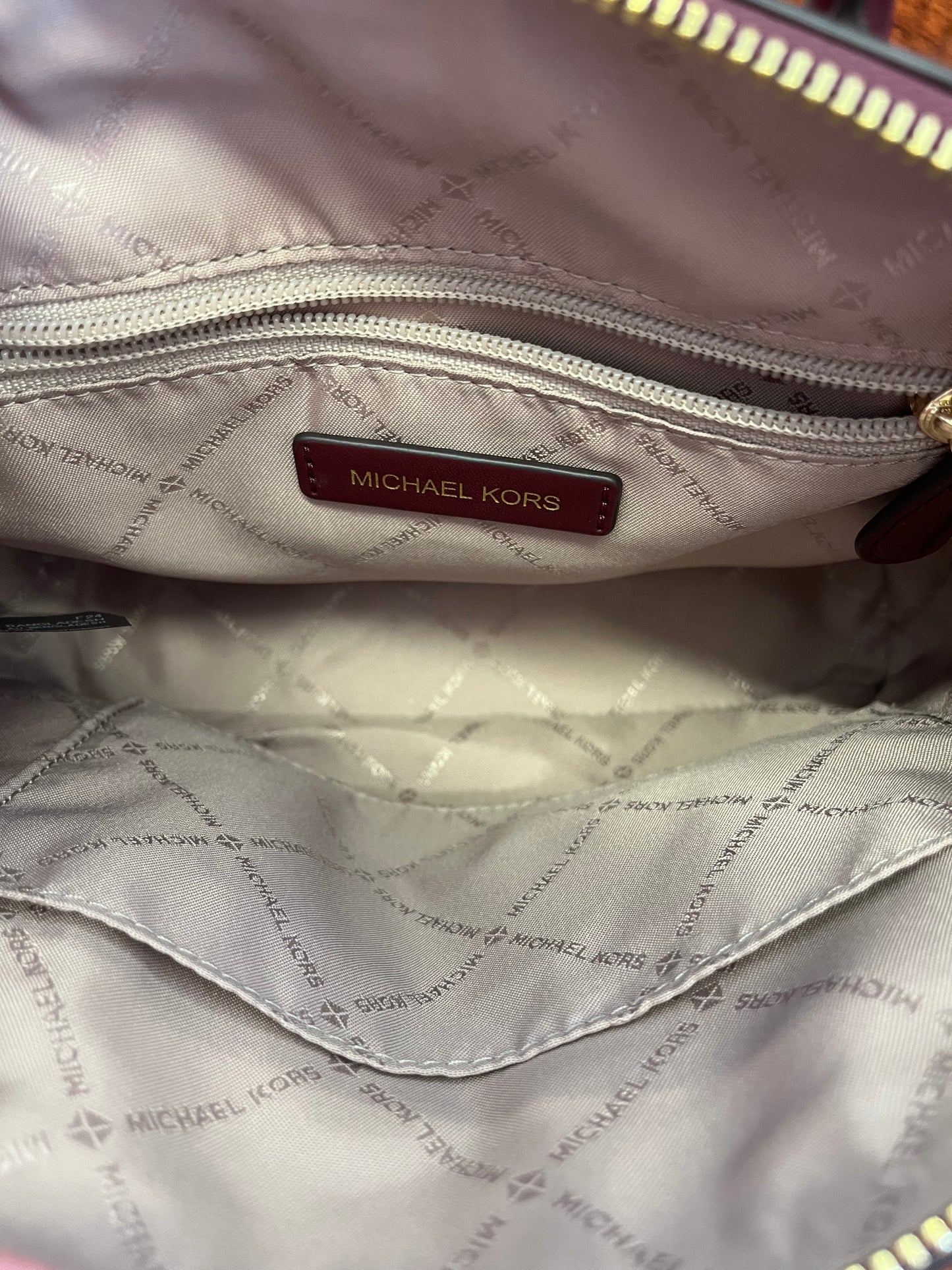 wine-red Michael Kors Purse