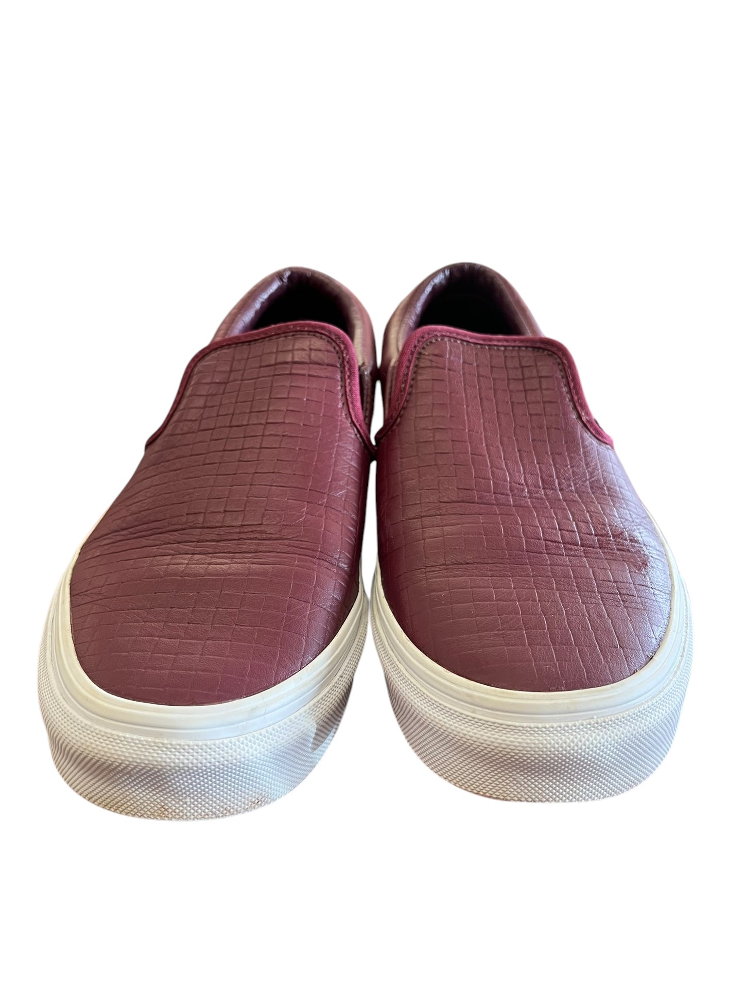 burgundy Vans Sneakers, 9