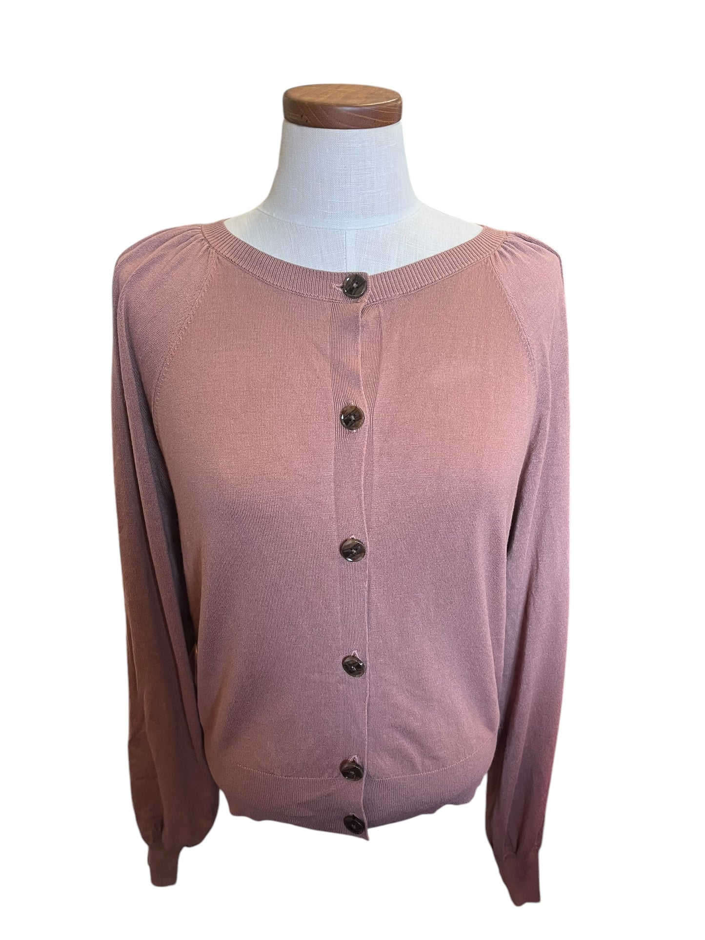 Brown Ann Taylor Cardigan, Medium