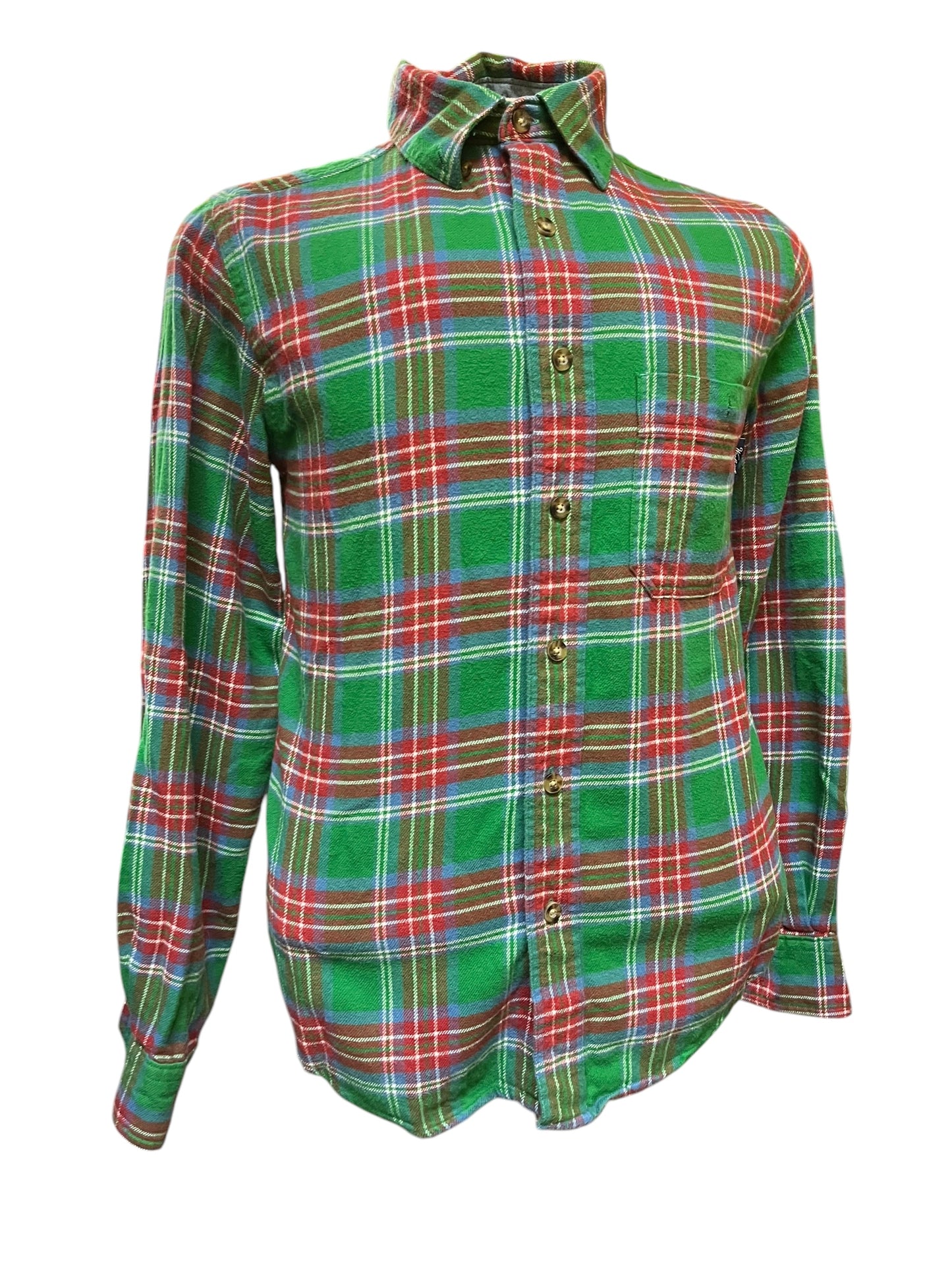 green plaid Woolrich Men's Tops, Small