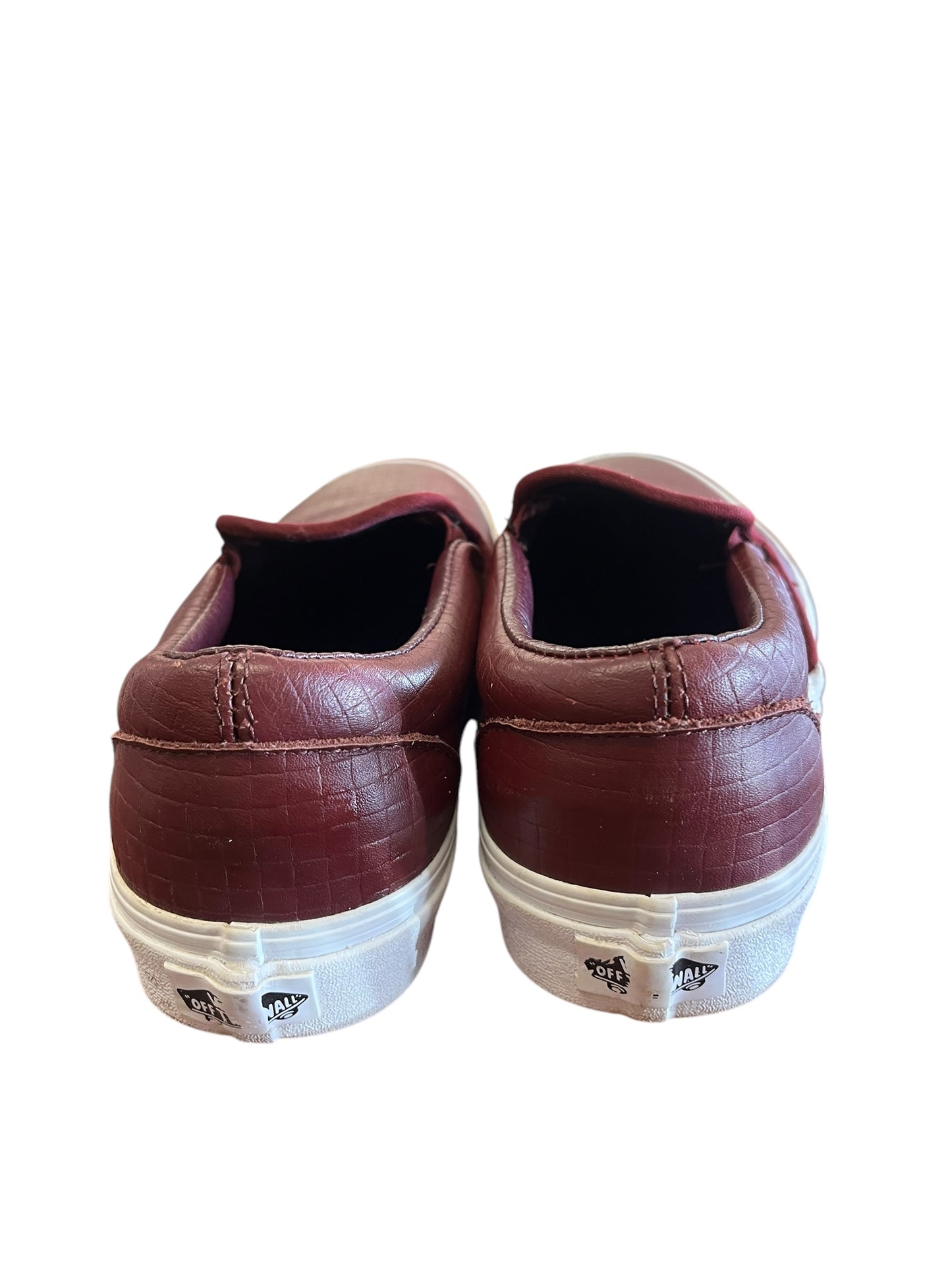 burgundy Vans Sneakers, 9