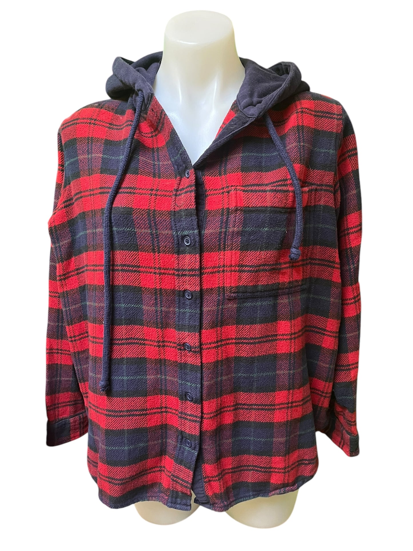 Red Plaid American Eagle Jacket, Small