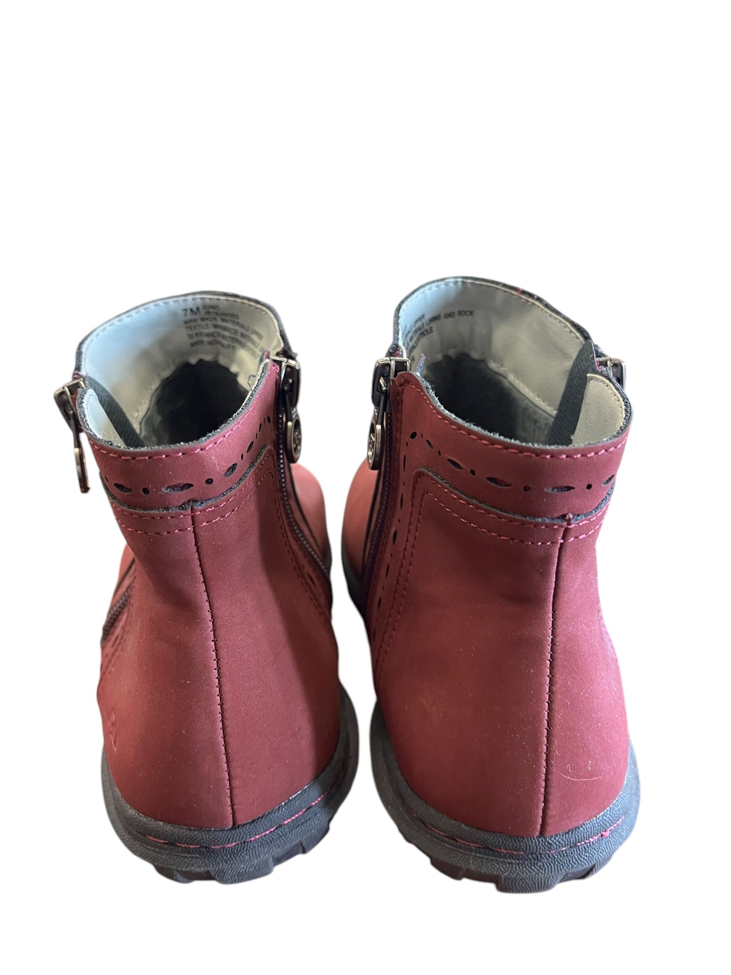 Maroon JBU Boots, 7