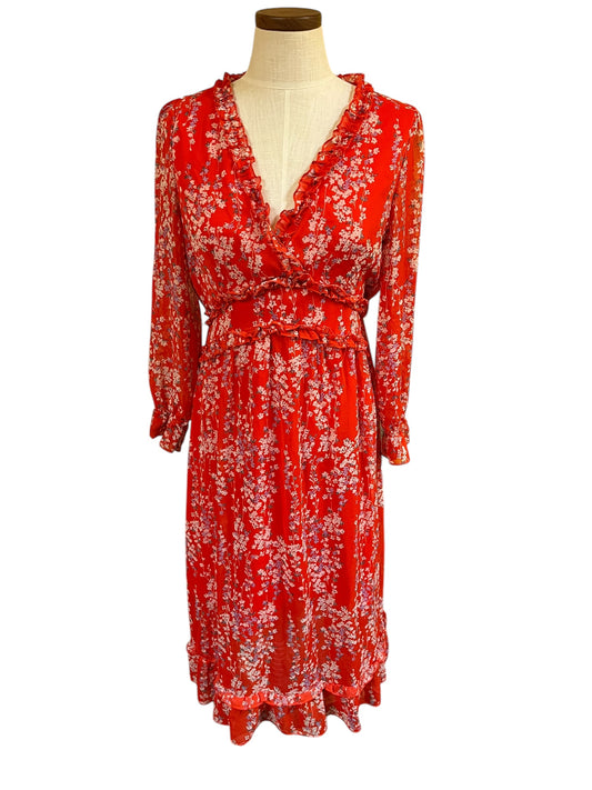 Red floral Mopogoss Dress, Medium