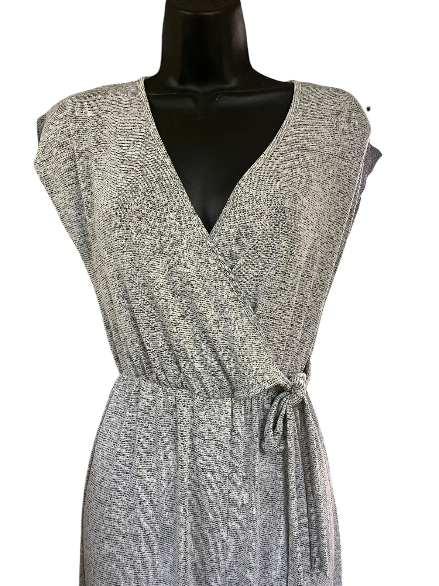 Gray Caution To The Wind Jumpsuit, xs