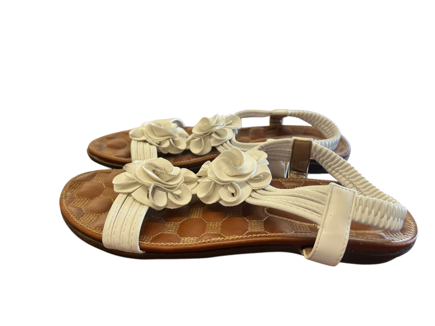 White Patrizia sandals, 36