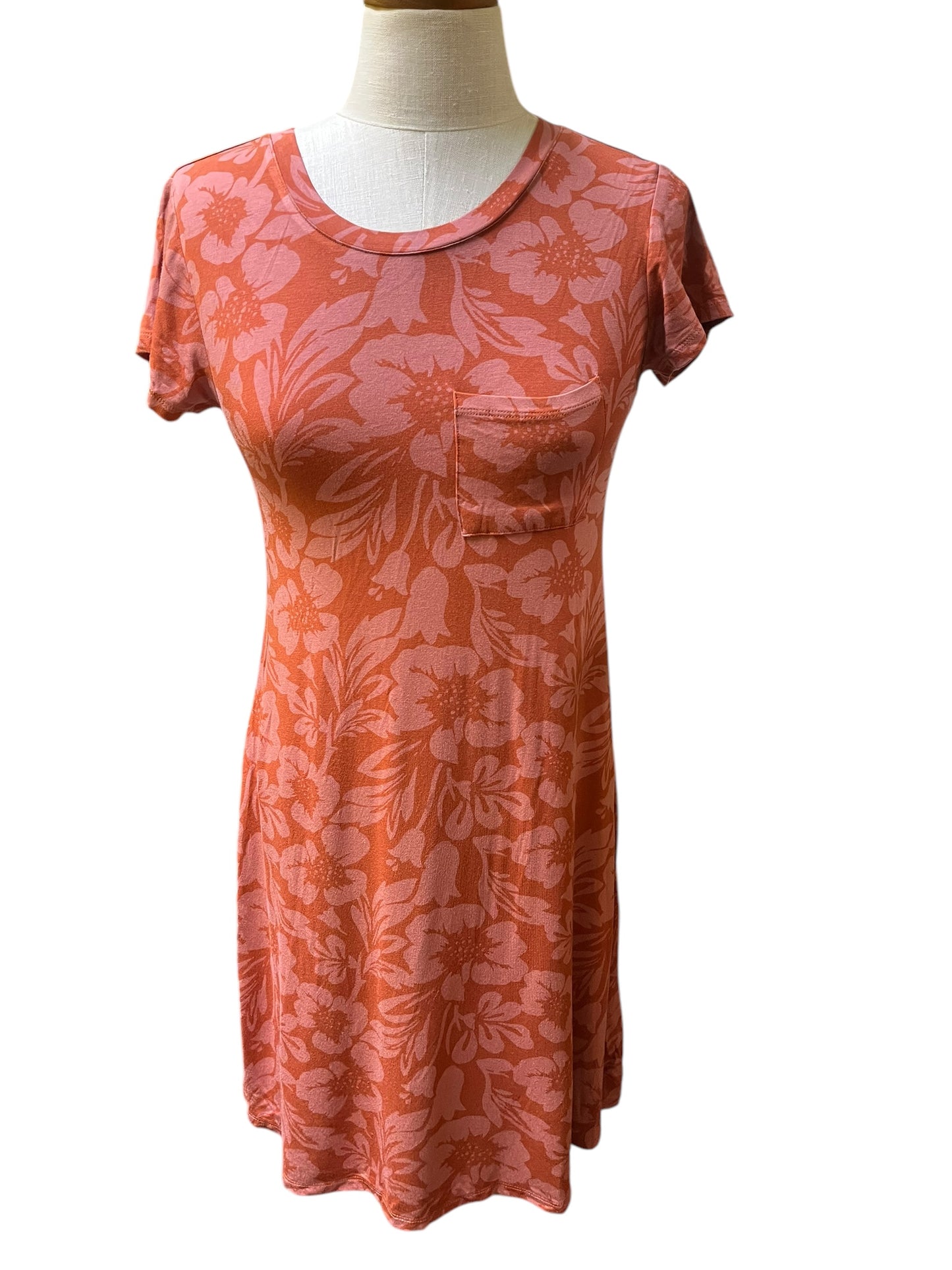 burnt orange Market  & Spruce Dress, Small