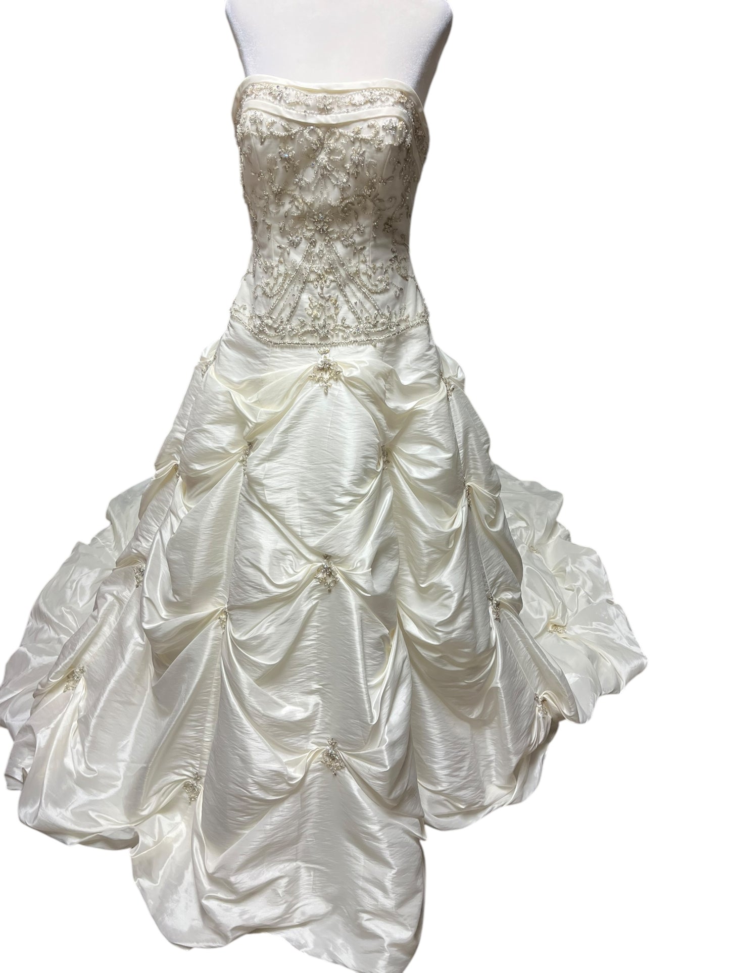 Cream Alfred Dunner Bridal Dress, 8