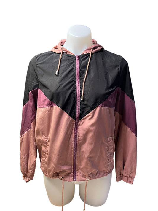 pink and black Love tree Jacket, Small