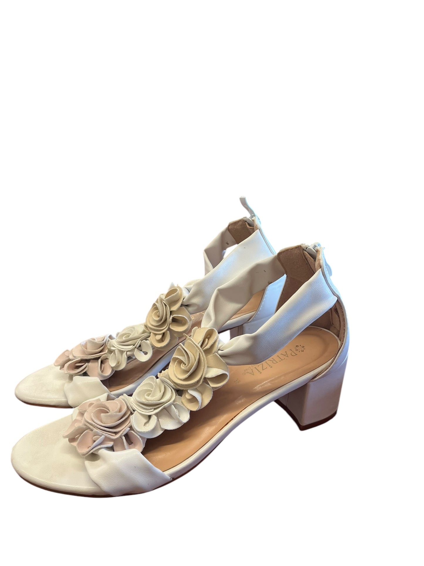 White Patrizia Heels, 38