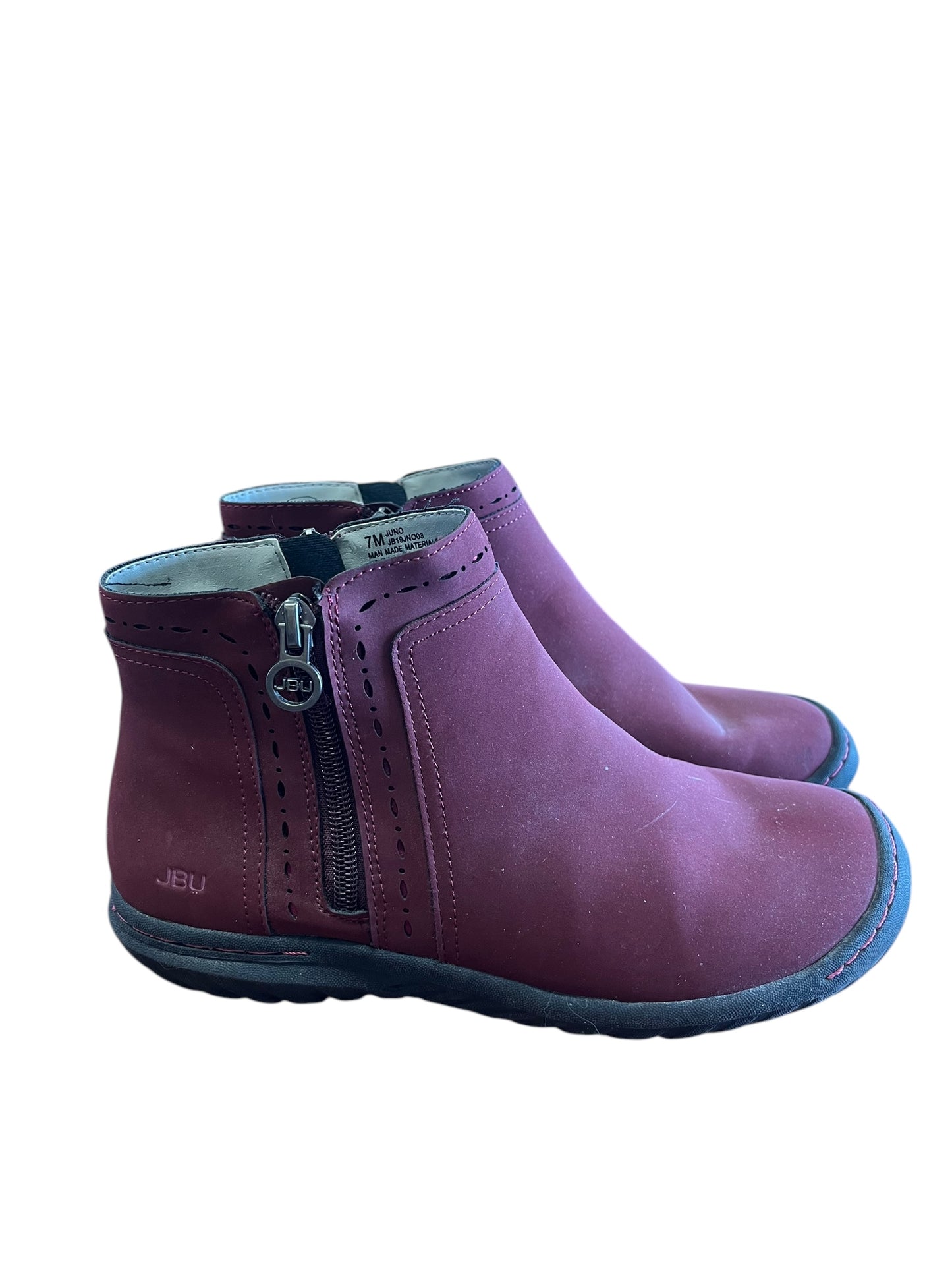 Maroon JBU Boots, 7