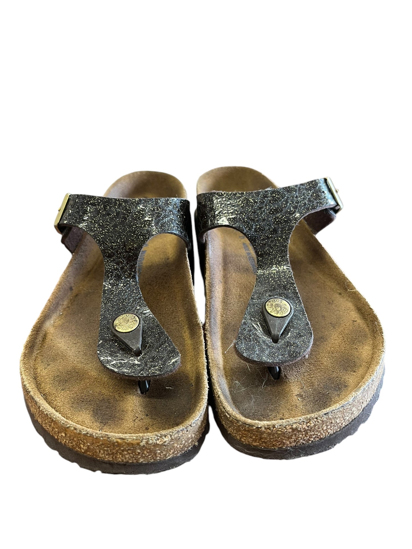 Brown Birkenstock sandals, 37