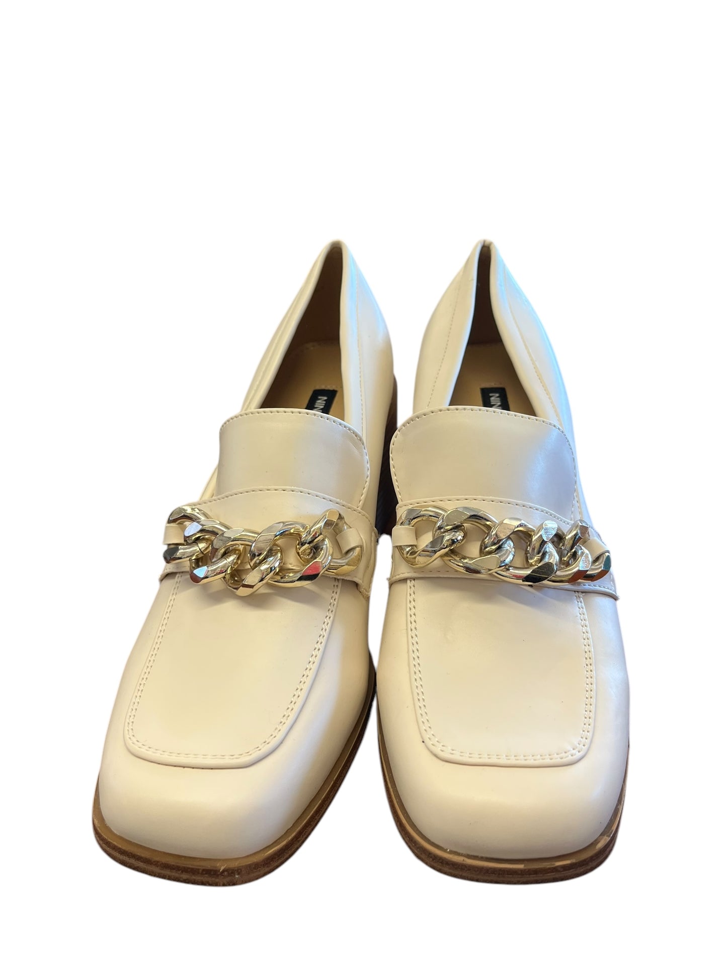 Cream Nine West Loafers, 8.5