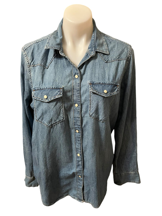 Chambray Gap Women's top, XL