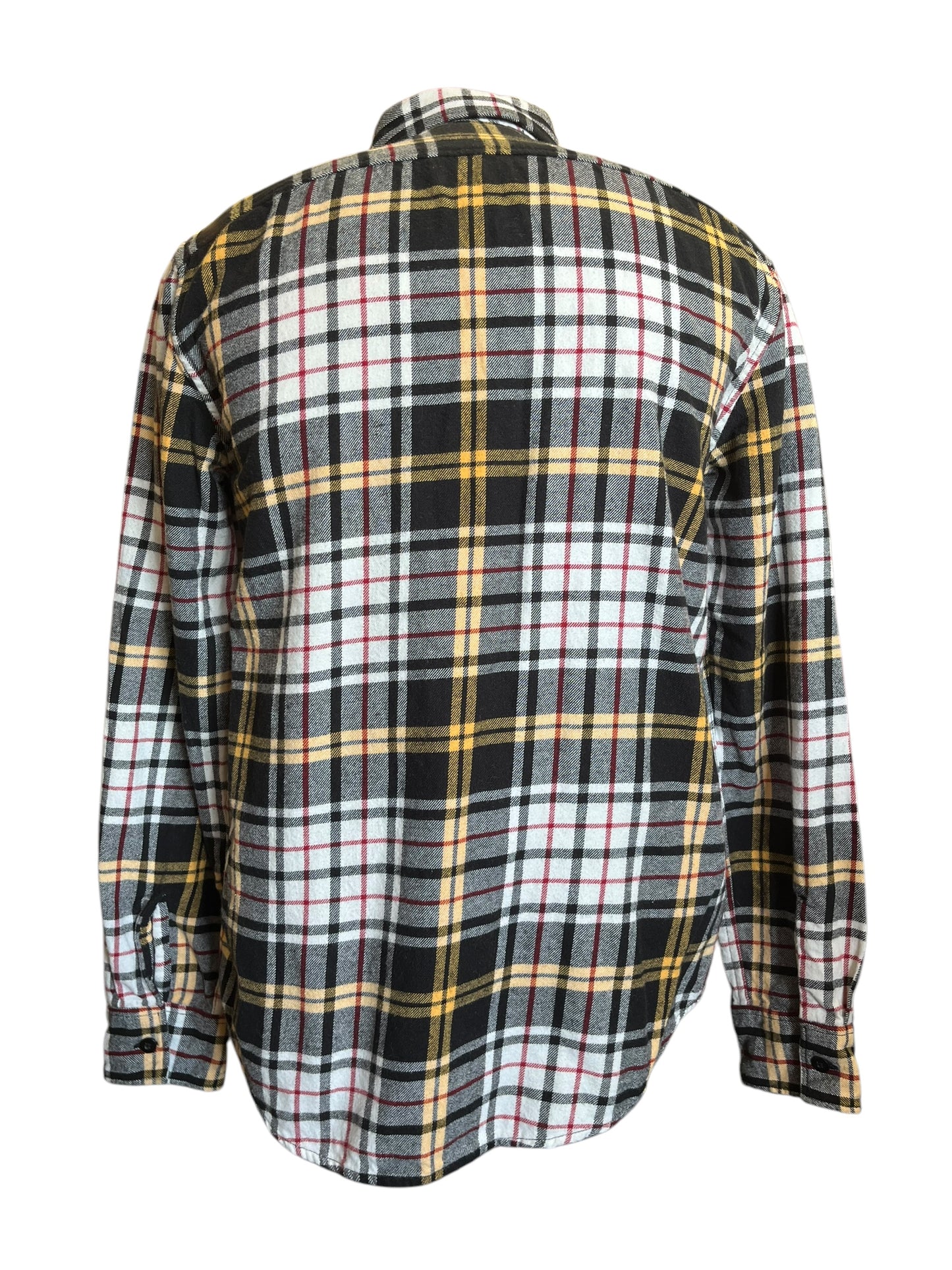 Black Plaid American Eagle Men's Tops, Small