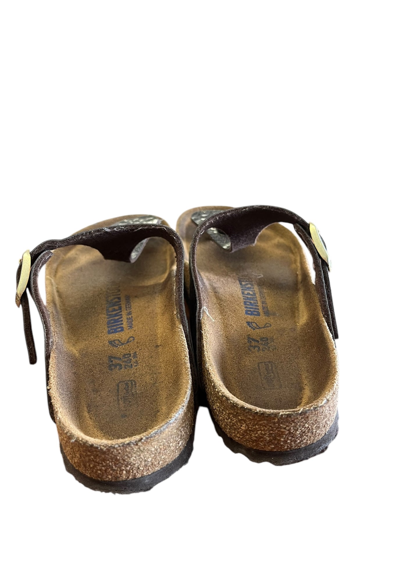 Brown Birkenstock sandals, 37