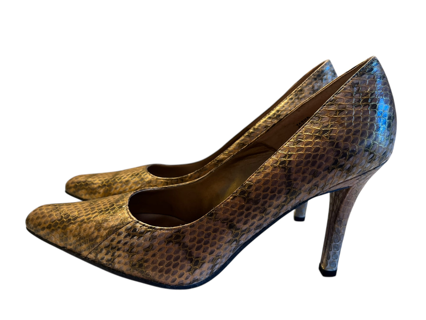 snakeskin Stacy Adams Heels, 8