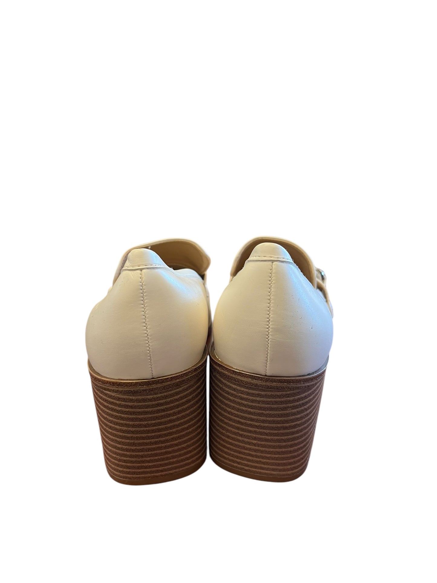 Cream Nine West Loafers, 8.5