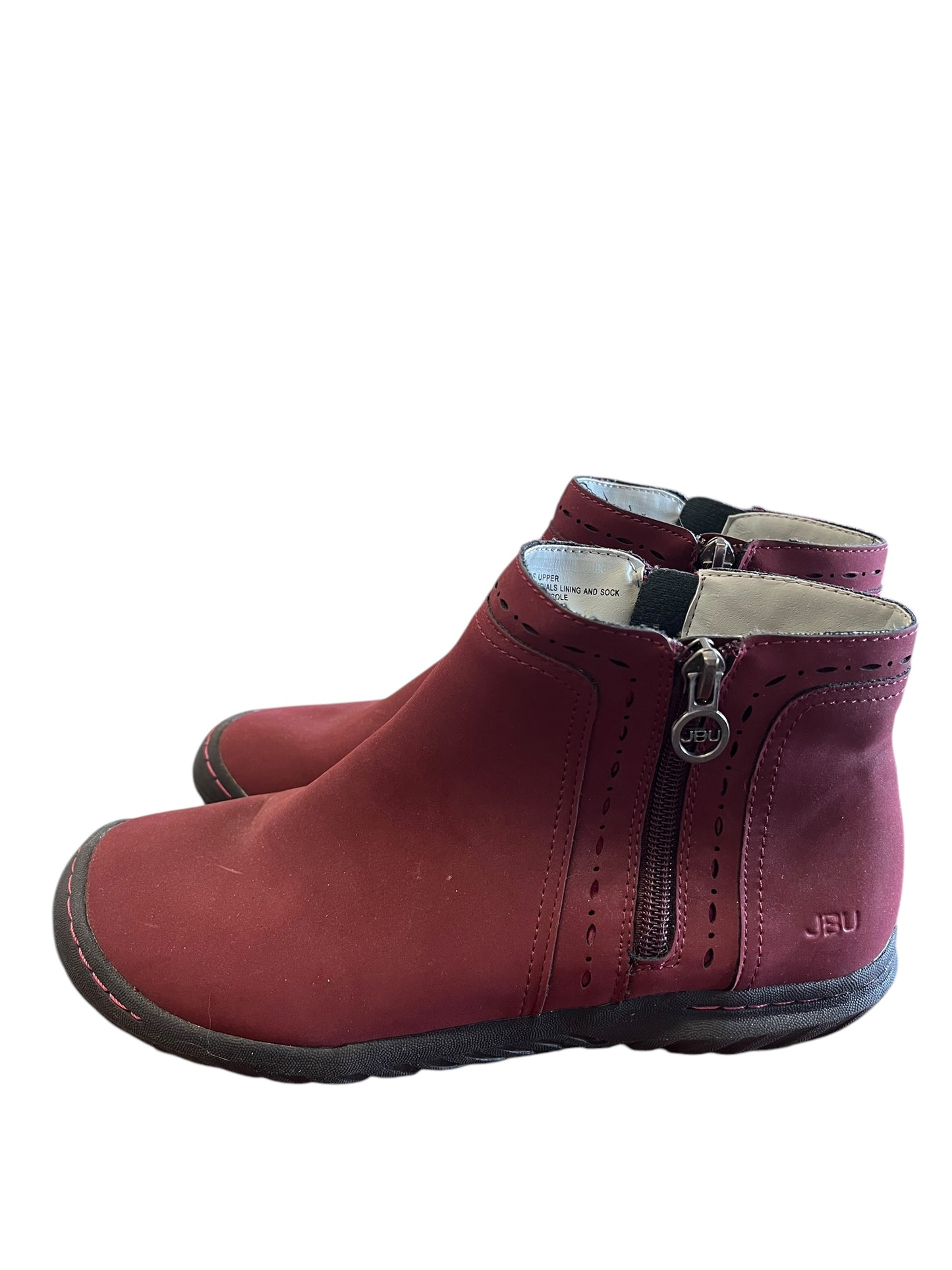 Maroon JBU Boots, 7