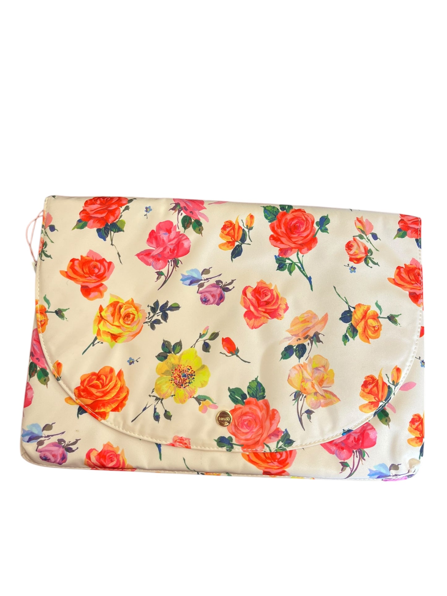 White Floral Bando Purse