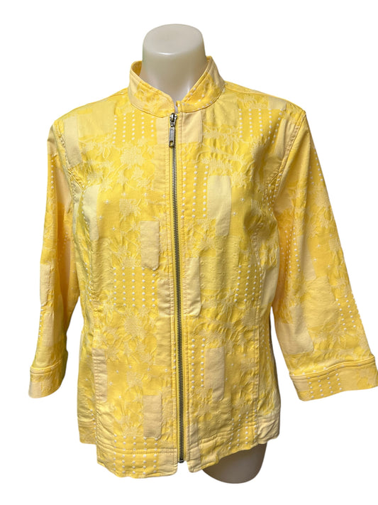 Yellow Christopher & Banks Jacket, XL