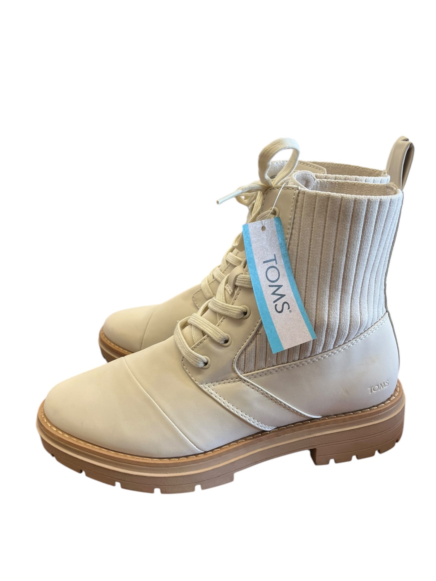 Light Sand Toms Boots, 8.5