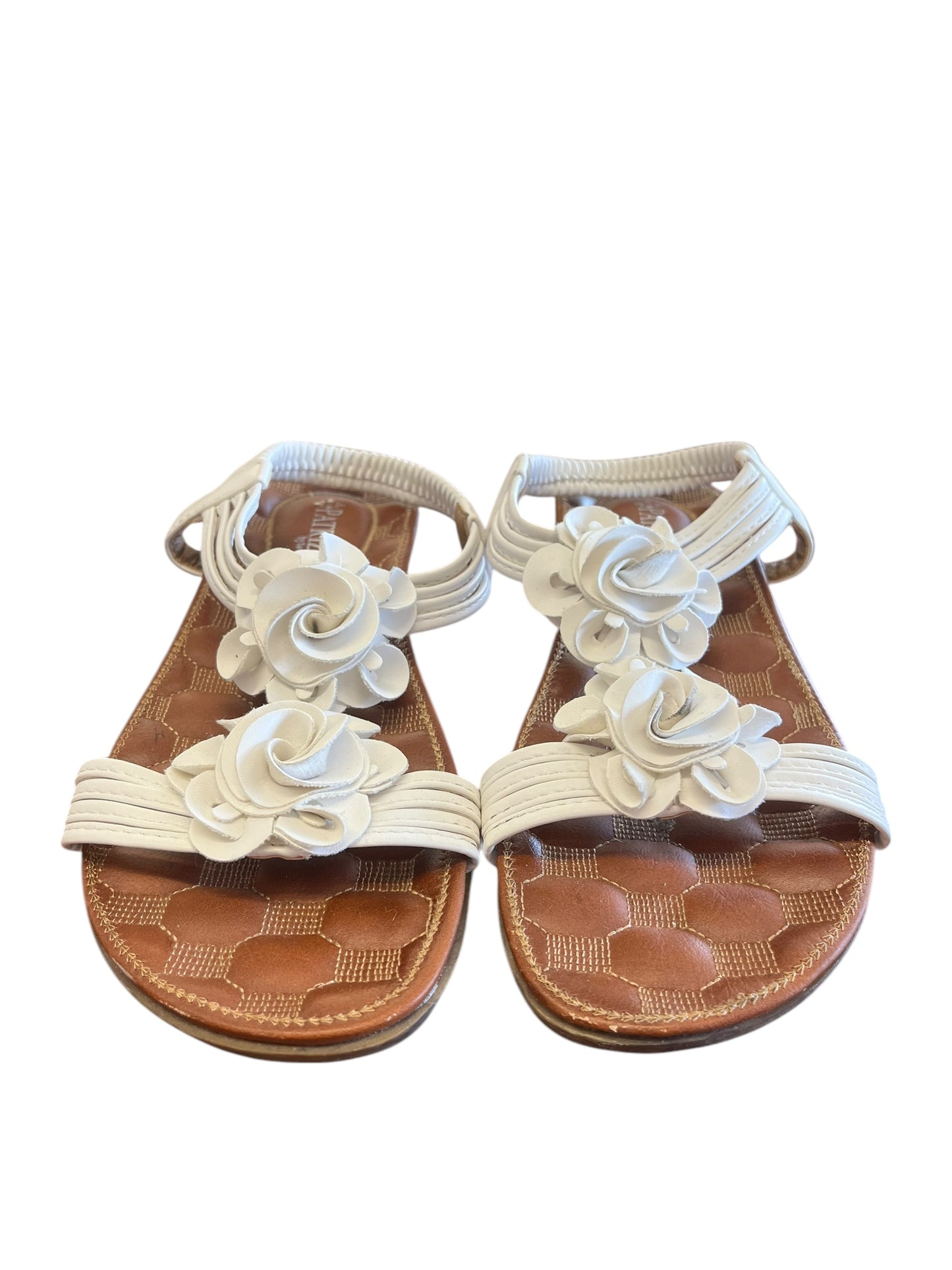 White Patrizia sandals, 36