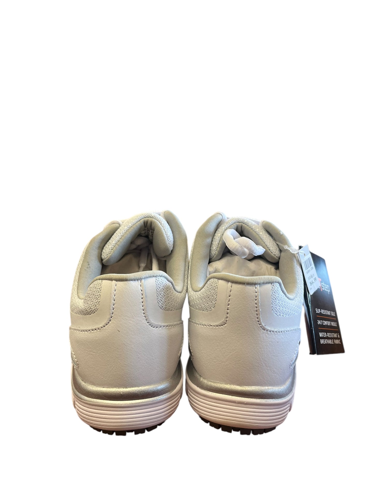 White SafeTstep Sneakers, 6.5