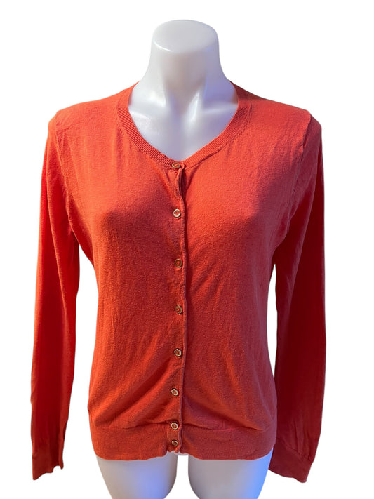 orange Banana Republic Cardigan, Large