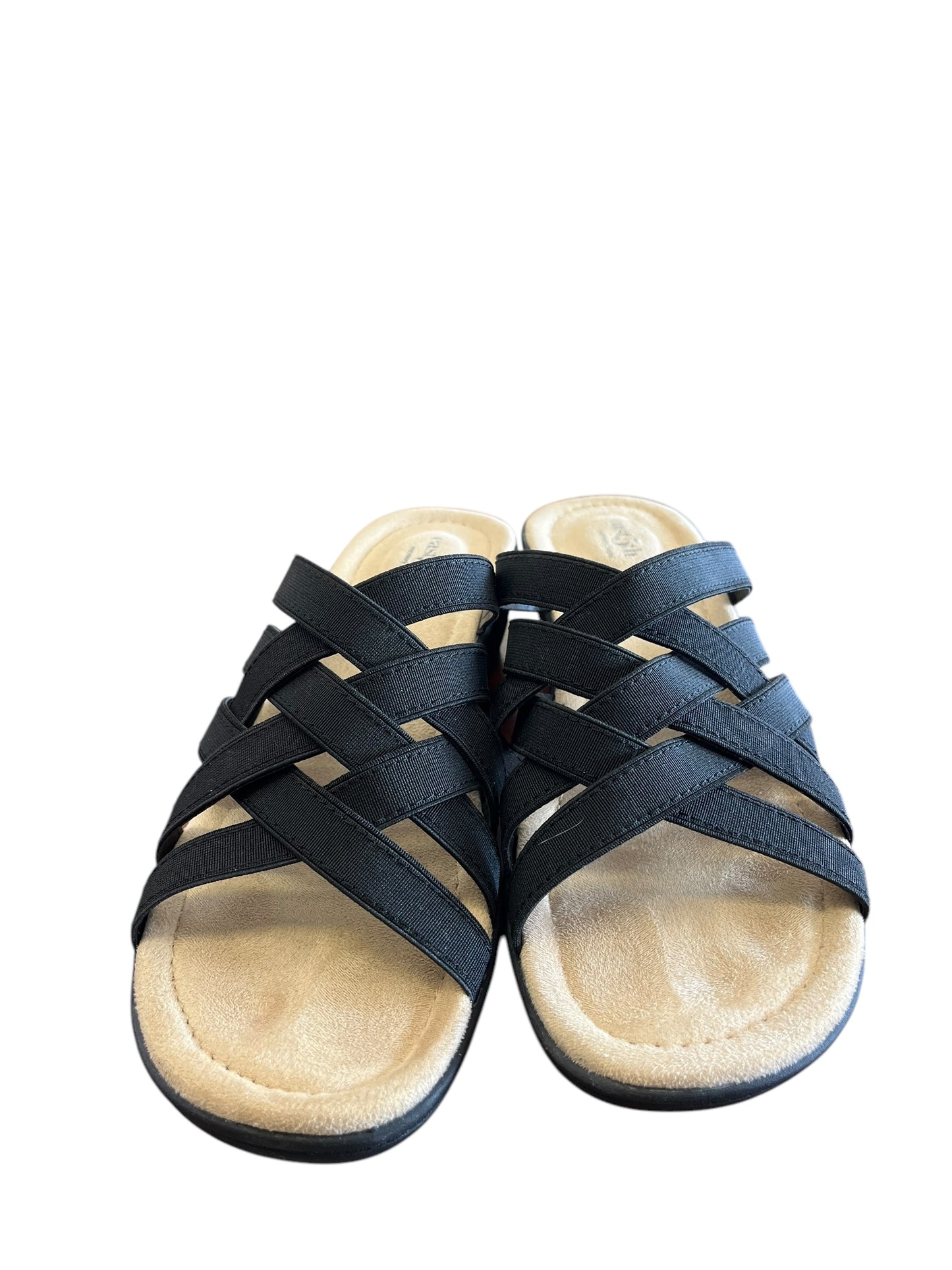 Black East 5th sandals, 9.5