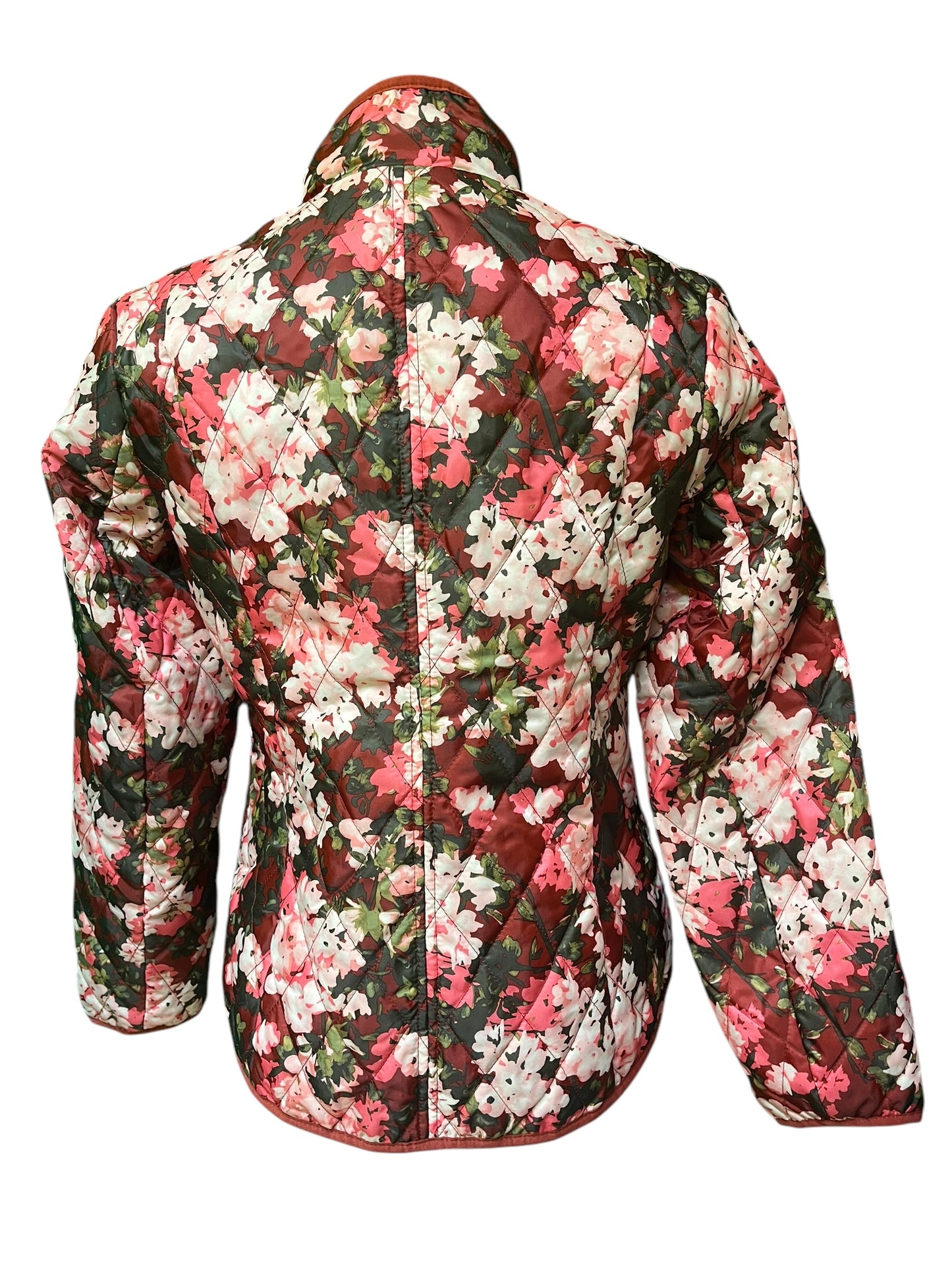 Red floral Land's End Jacket, Small