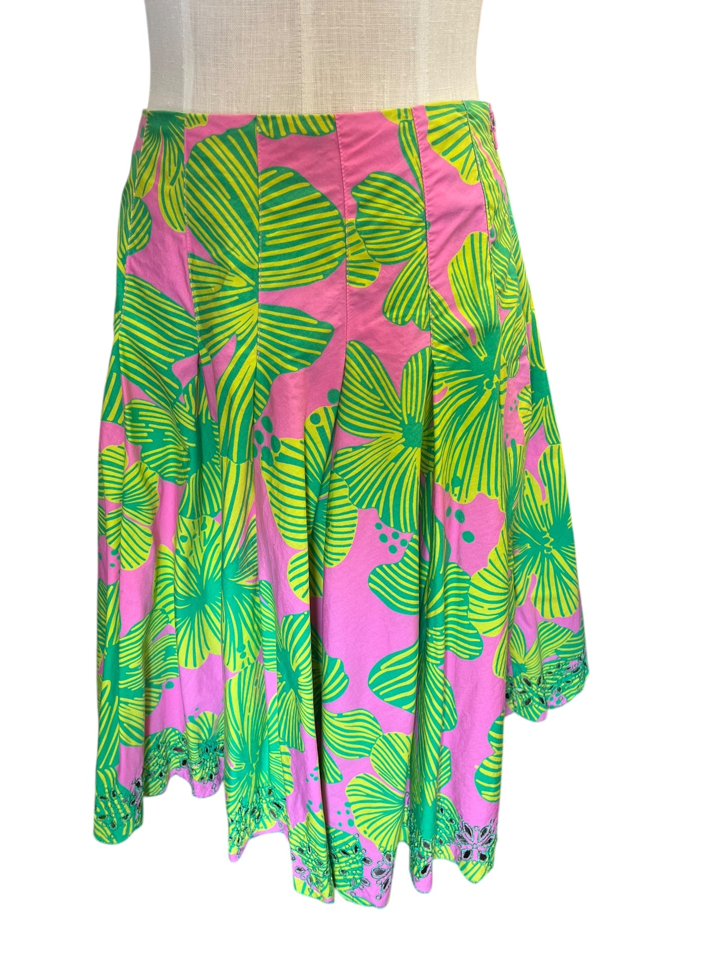 green and pink Lily Pulitzer Skirt, 5