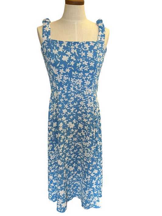 blue floral Sandra Darren Dress, Small