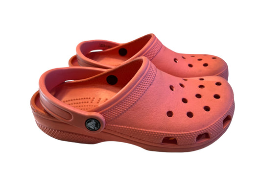 orange Crocs Clogs, 8