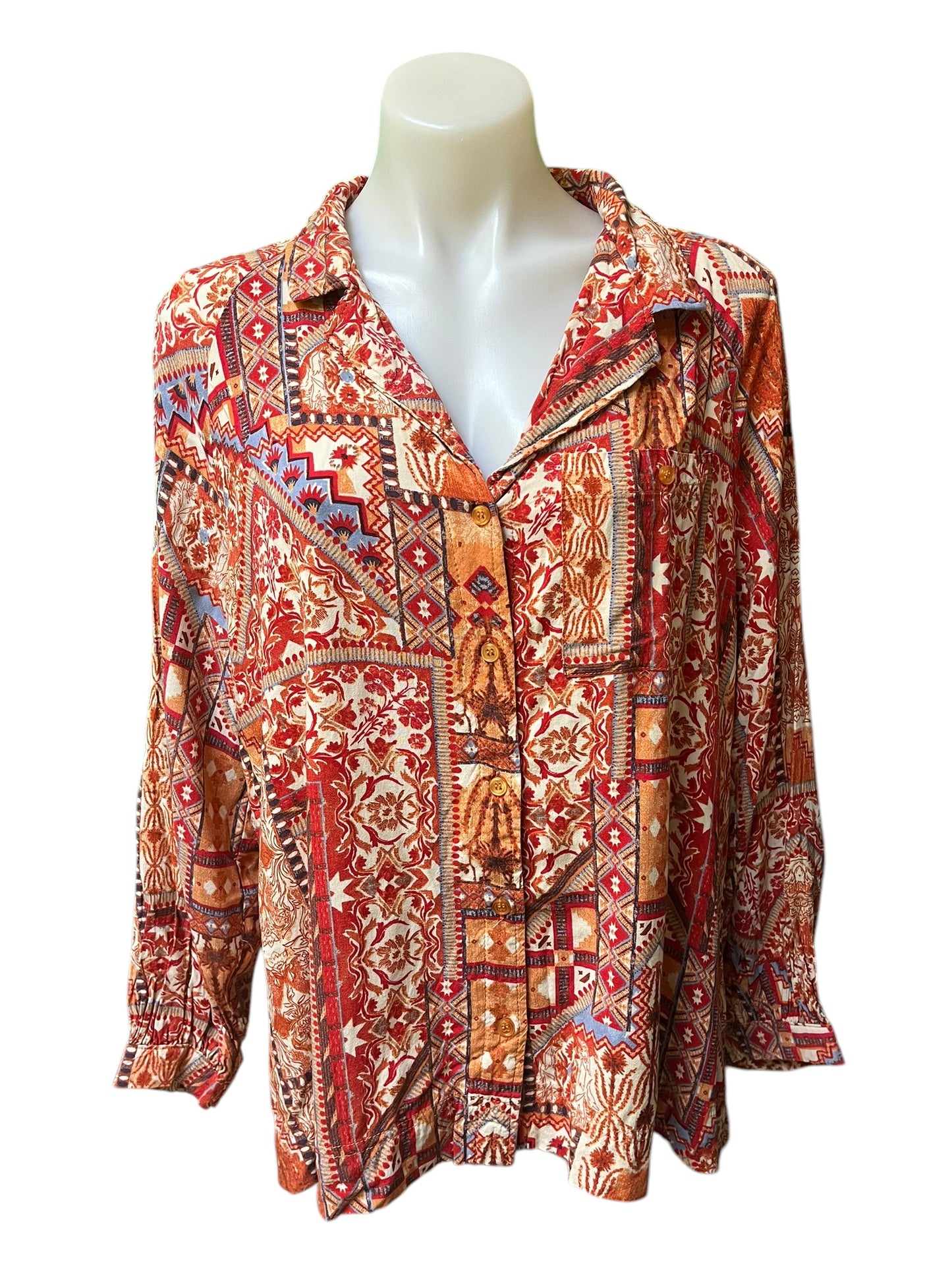 red print Rachel Zoe Women's top, Large