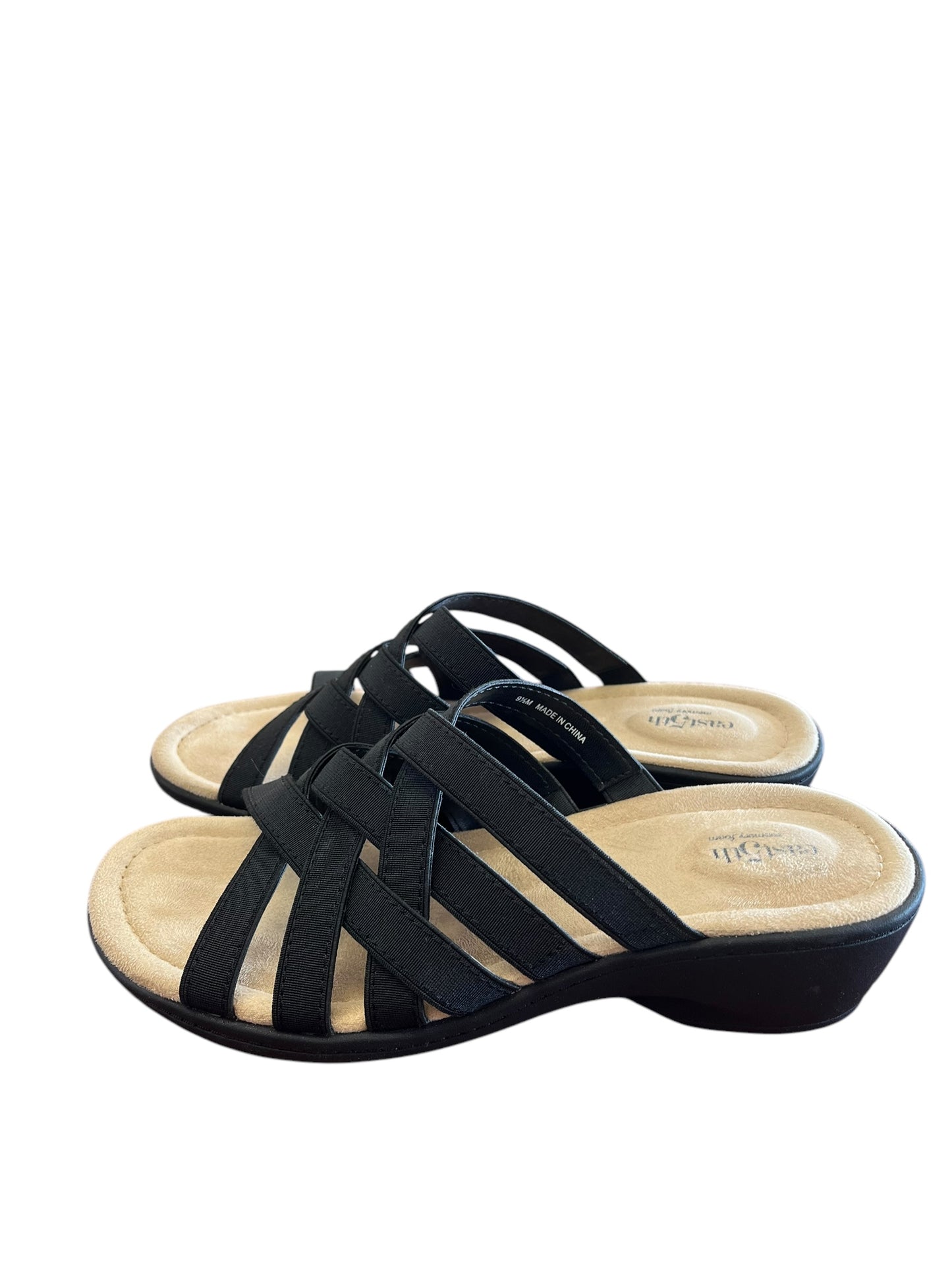 Black East 5th sandals, 9.5