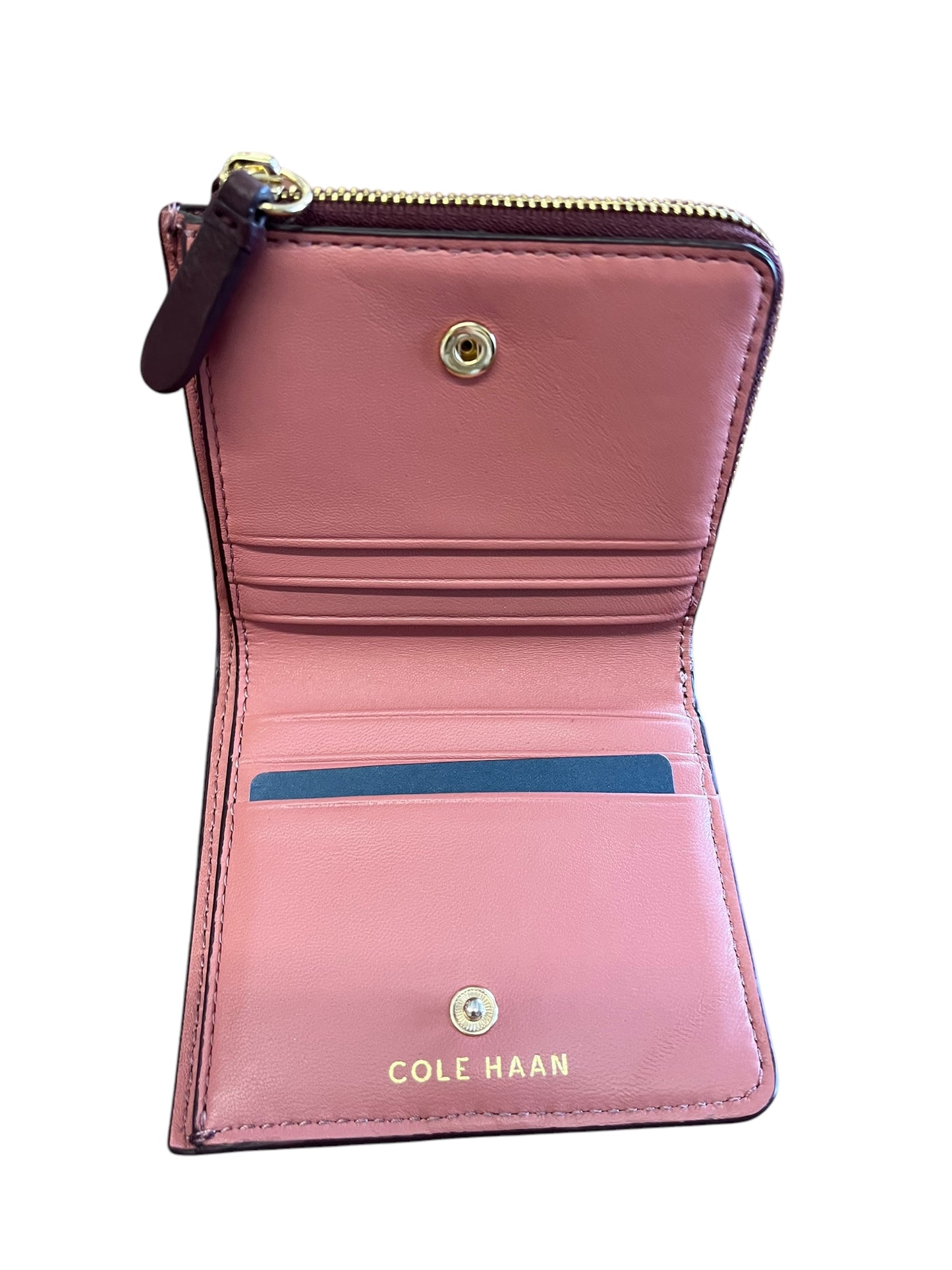 burgundy Cole Haan wallet