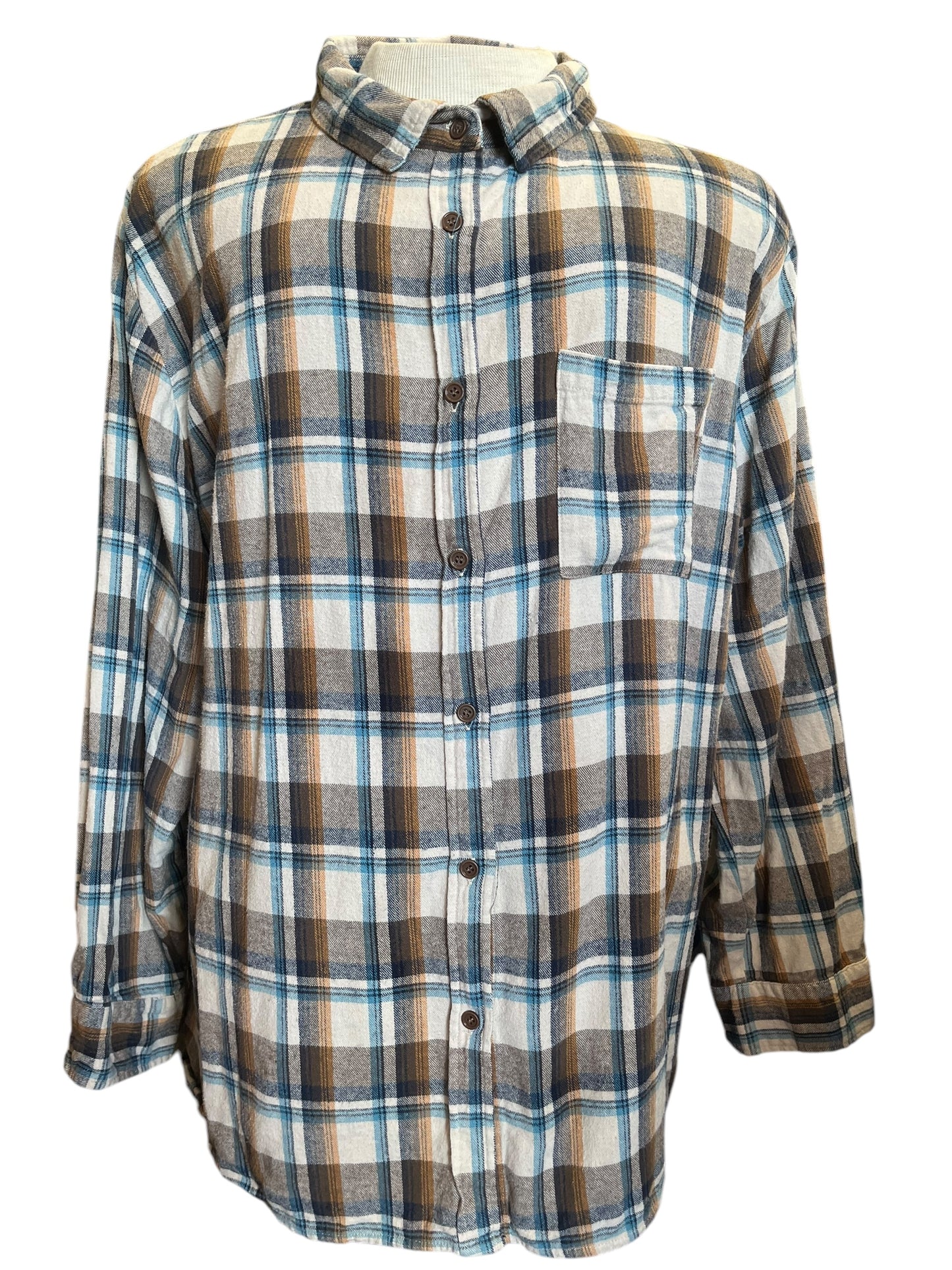 Brown Plaid CottonOn Men's Tops, Large