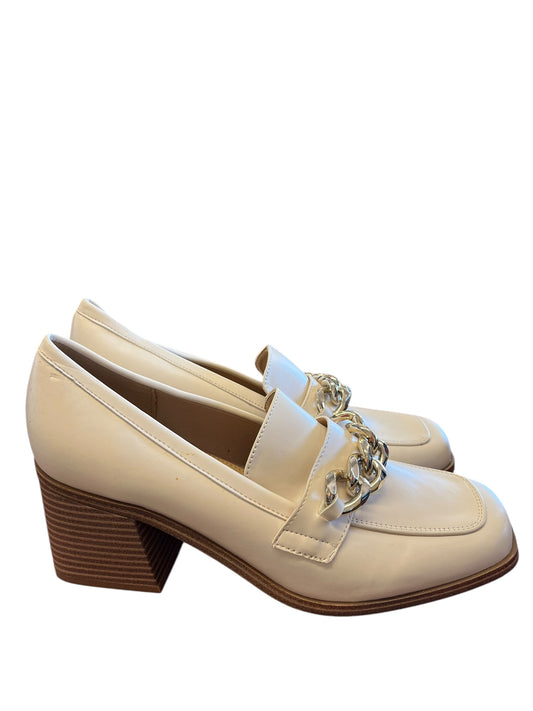 Cream Nine West Loafers, 8.5