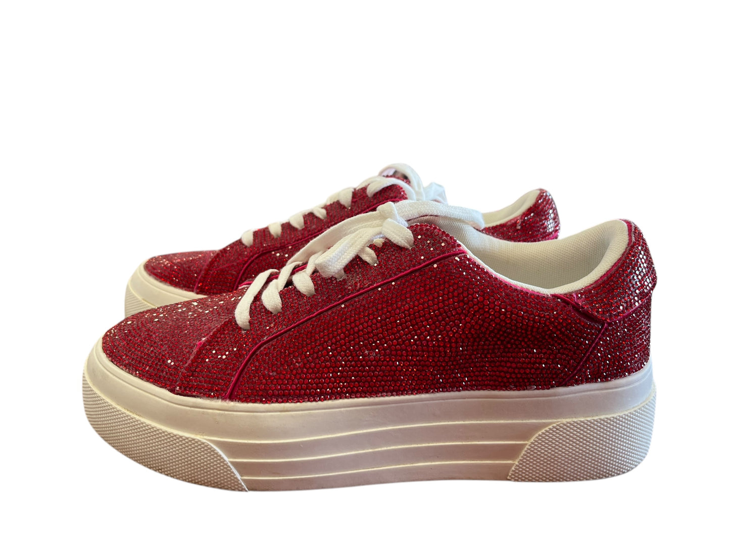 Red Jessica Simpson Sneakers, 7.5