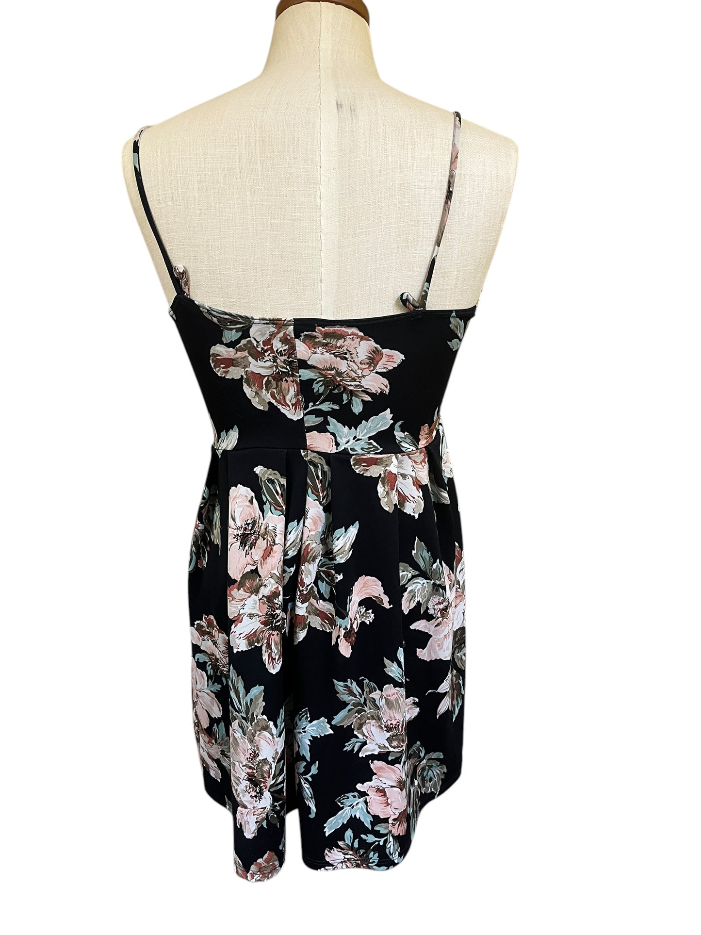 navy floral Soprano Dress, Medium