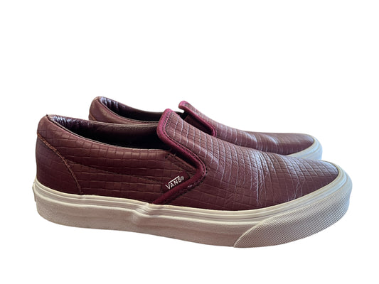 burgundy Vans Sneakers, 9