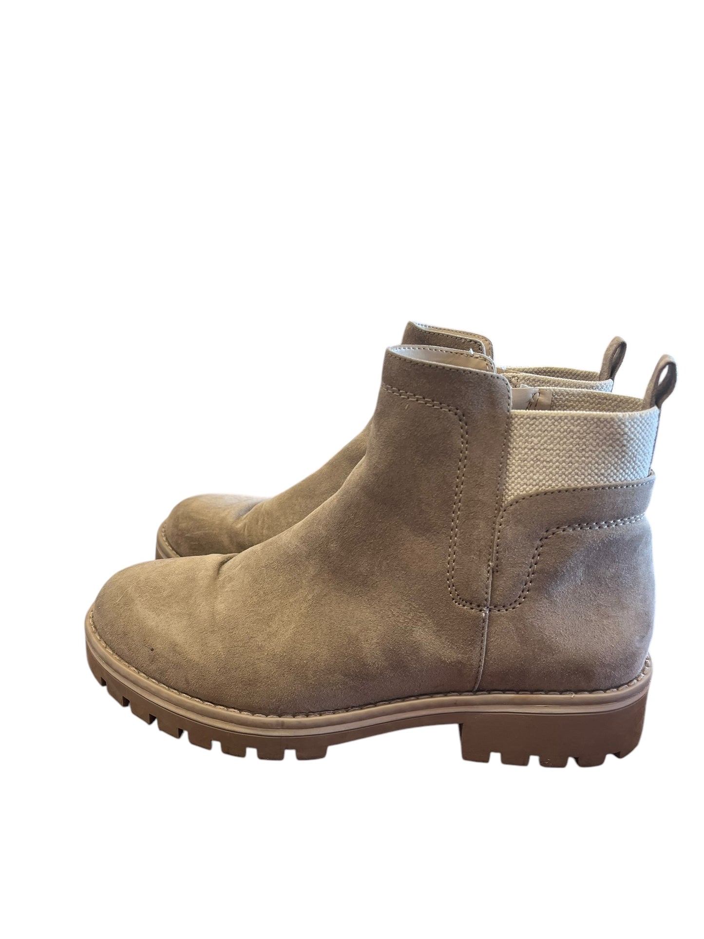 Tan Sole Society Boots, 7.5