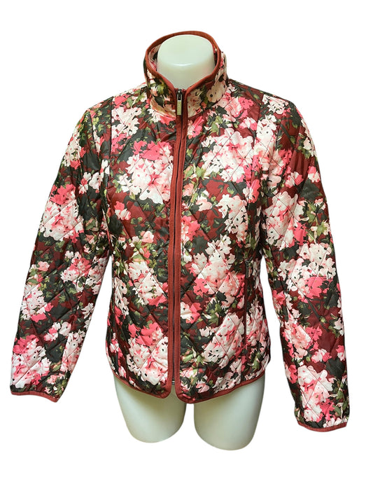 Red floral Land's End Jacket, Small