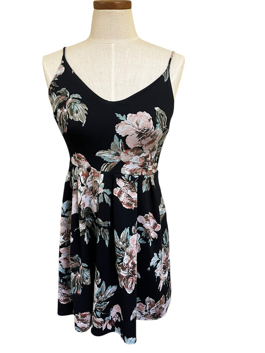 navy floral Soprano Dress, Medium