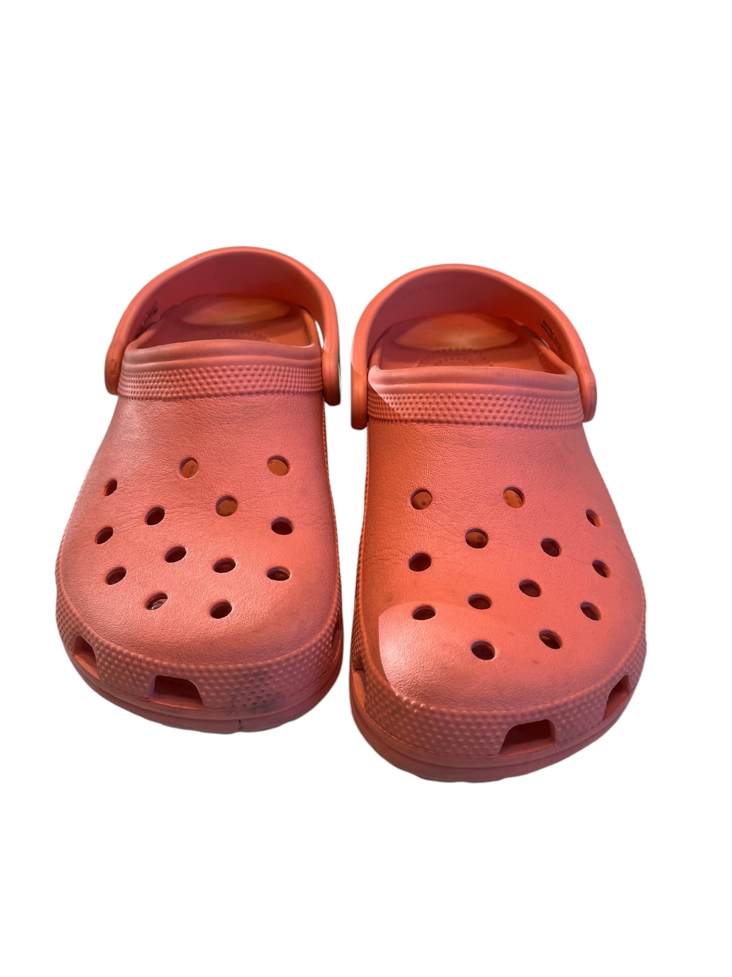 orange Crocs Clogs, 8